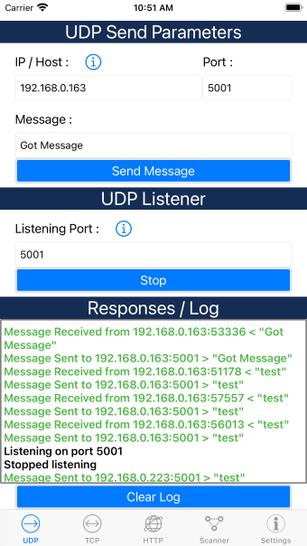 UDPTCPREST Network Utility