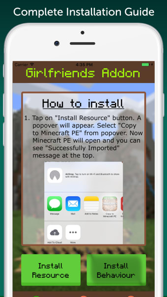 Girlfriends AddOn for Minecraft PE