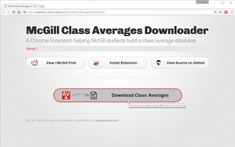 McGill Class Averages Downloader