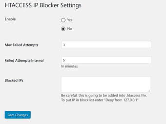 HTACCESS IP Blocker