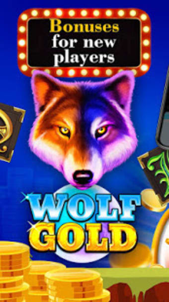 Wolf Gold Magnet