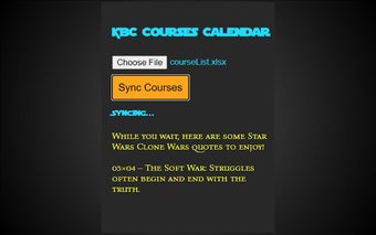 UBC Courses Calendar