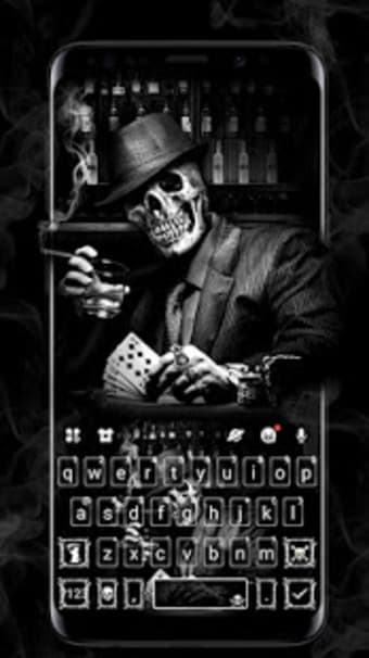 Gamble Mafia Skull Keyboard Theme