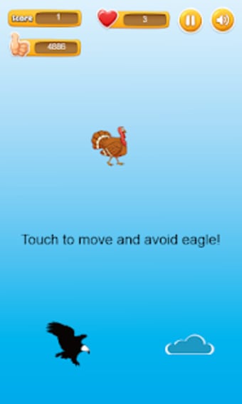 Falling Turkey - avoid eagle