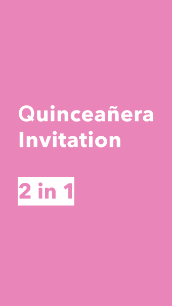 Quinceanera Invitation