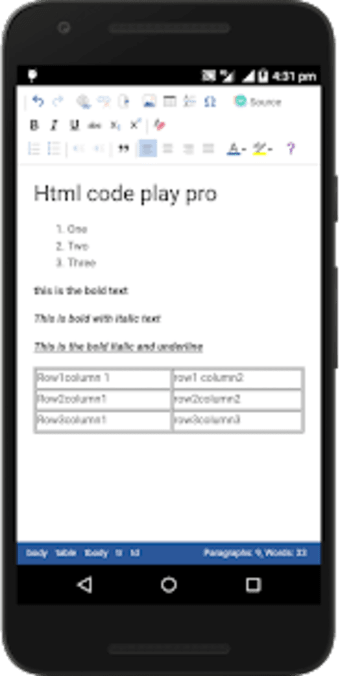 HTML Code Play Pro