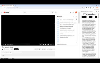 YT Video transcript downloader