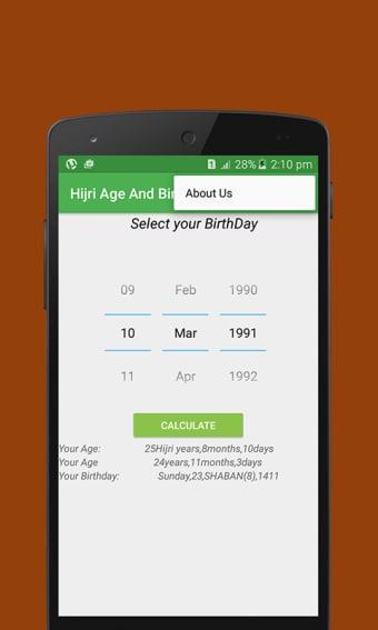 Hijri Age- Birthday Calculator