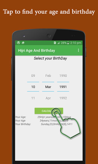Hijri Age- Birthday Calculator