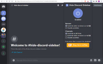Hide Discord Sidebar