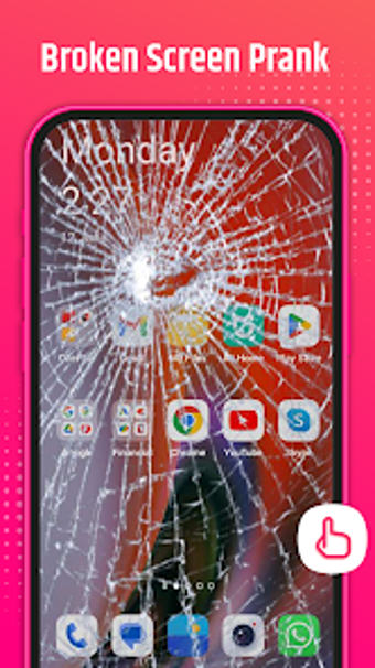 Broken Screen Prank Wallpaper