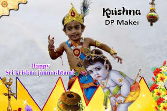 Shri Krishna DP Maker : Lord Krishna Profile Maker
