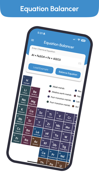 Chemical Equation Balancer App