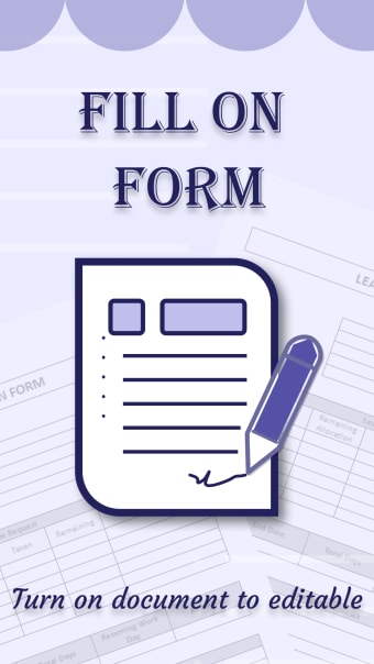 Form Filler - Fill on document