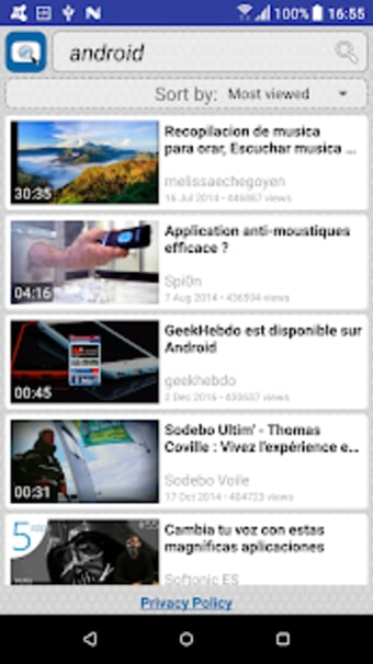 Video Search for Dailymotion