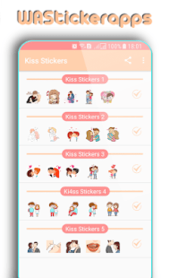 WAStickerApps: Kiss Stickers