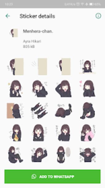 Menhera-chan - WhatsApp Stickers