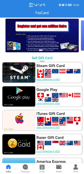 FssCard:Fast Sell Gift Cards