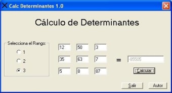 Calc Determinantes