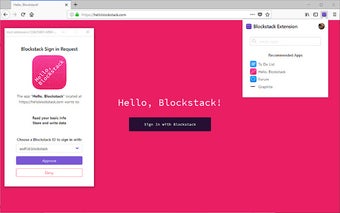 (Unofficial) Blockstack Extension