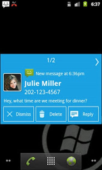 Notify - WP7 Blue Theme