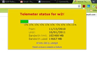 Telenet Telemeter for Chrome