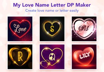 My Love Name Letter DP Maker