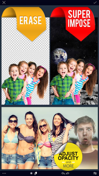 Overlay Cut Out Photo Editor