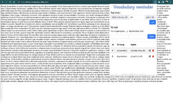 Vocabulary reminder