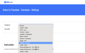 Select and Translate