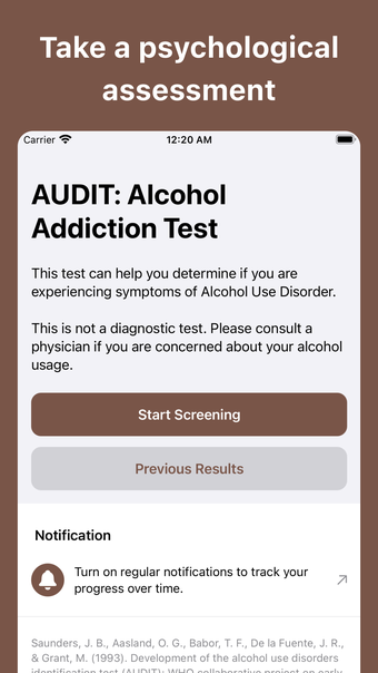 Alcoholism Test