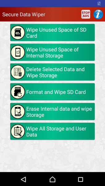 Wipe Mobile Phone Storage with Secure Data Wiper