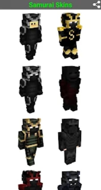 Samurai Skins For Minecraft