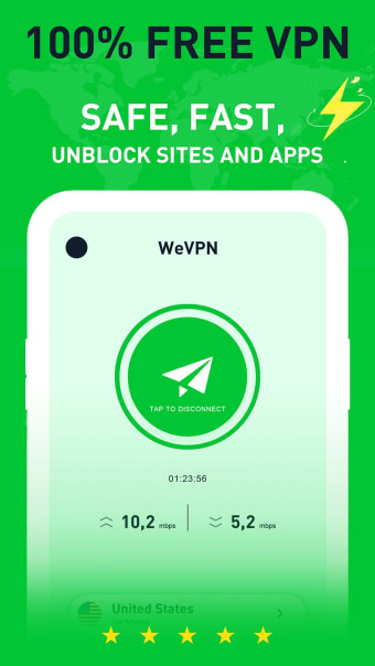 WeVPN: Unlimited VPN Unblock Browse Boost Wi-Fi