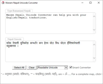 Wanem Unicode Converter