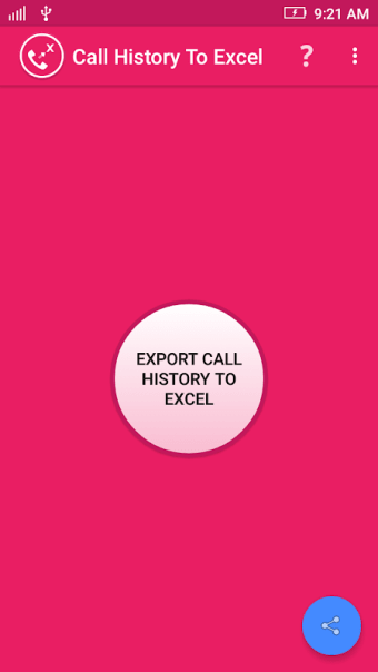 Call History To Excel