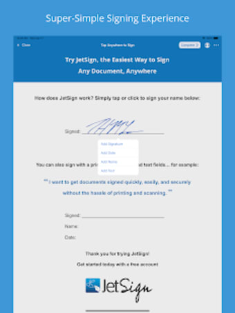 JetSign Signature App: Fill  Sign PDF Docs Now