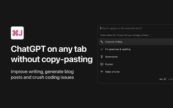 Cmd J – ChatGPT for Chrome
