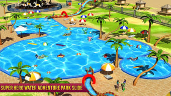 Super Hero Water Adventure Park Slide