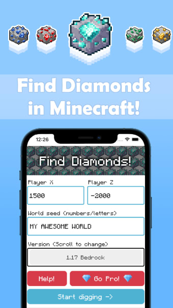 Find Diamonds Minecraft Ores