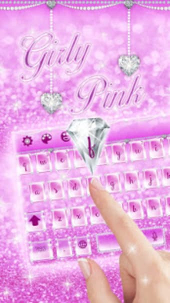 Rosy Glitter Keypad