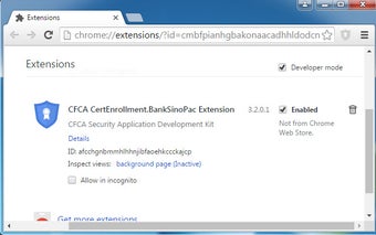 CFCA CertEnrollment.BankSinoPac Extension