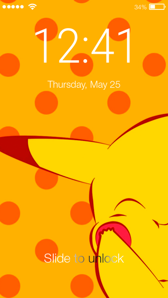 Cute Little Pika Kawaii Anime Screen Lock