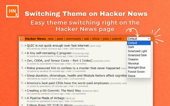 Hacker News Theme Switcher (Open Source)