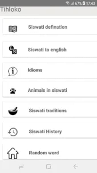 Siswati dictionary