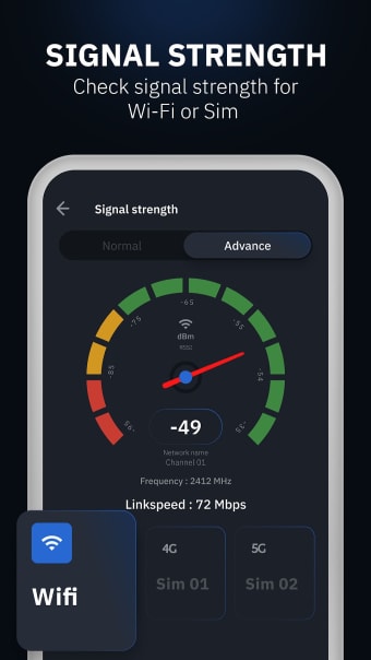 Signal Strength On Map : Network  WiFi Speed Scan