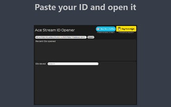 Ace Stream ID Opener