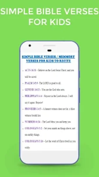 Bible Verses 4 Kids Fun Facts