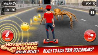 Hoverboard Racing Spider Attack