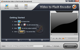 Wondershare Video to Flash Encoder
